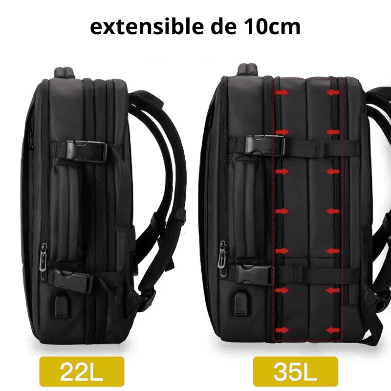 Sac à dos cabine Format EasyJet extensible et antivol pour homme – Cabinlow™