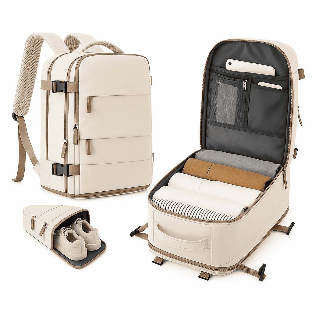 Sac à dos cabine imperméable pour femme – Format Ryanair, low cost – Cabinlow™