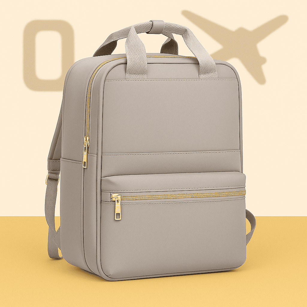 Sac à dos cabine structuré Kaki pour femme –Format Ryanair, low cost – Cabinlow™