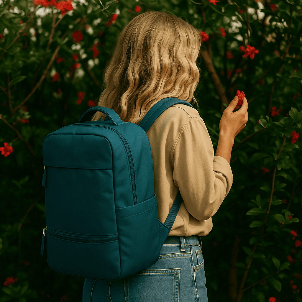 Sac à dos cabine Bleu pour femme – Format Ryanair, low cost – Cabinlow™