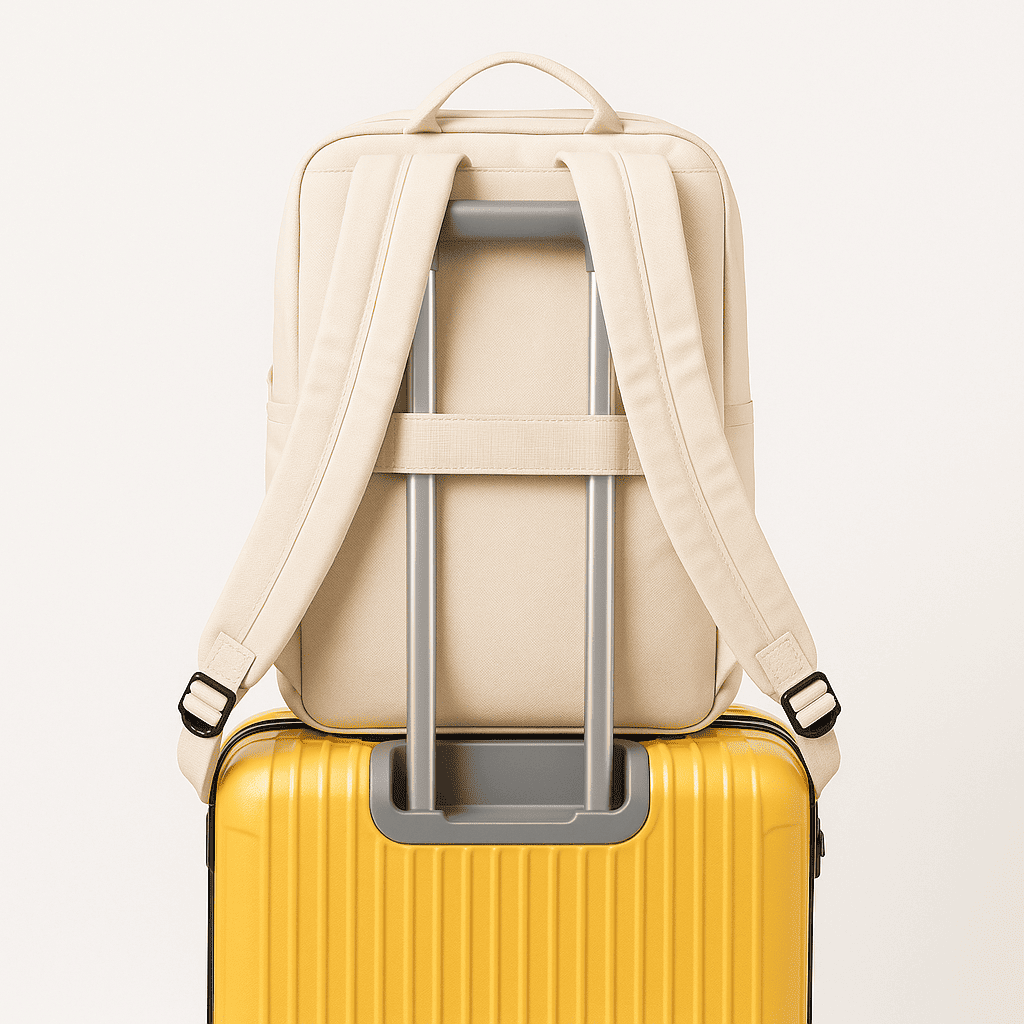 Sac à dos cabine Format EasyJet beige avec port USB – Cabinlow™