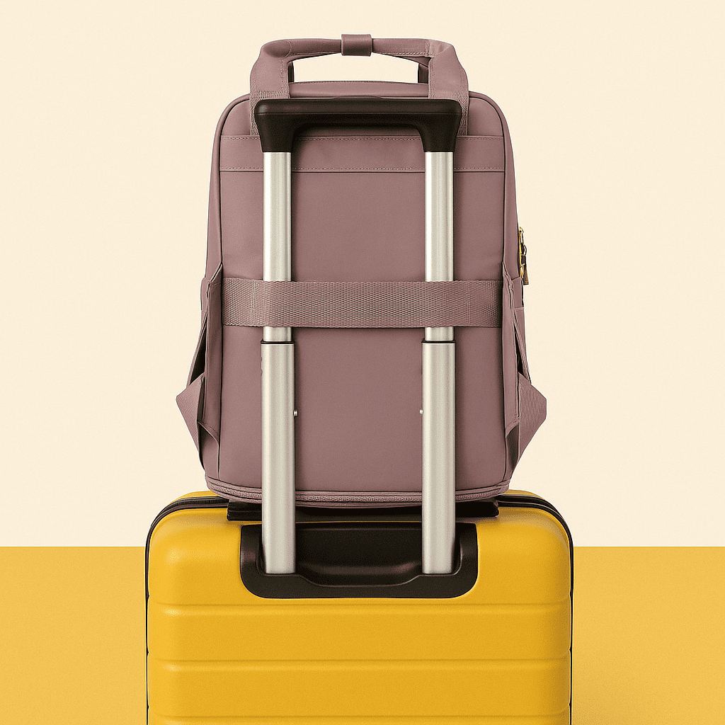 Sac à dos cabine structuré rose pour femme – Format Ryanair, low cost – Cabinlow™
