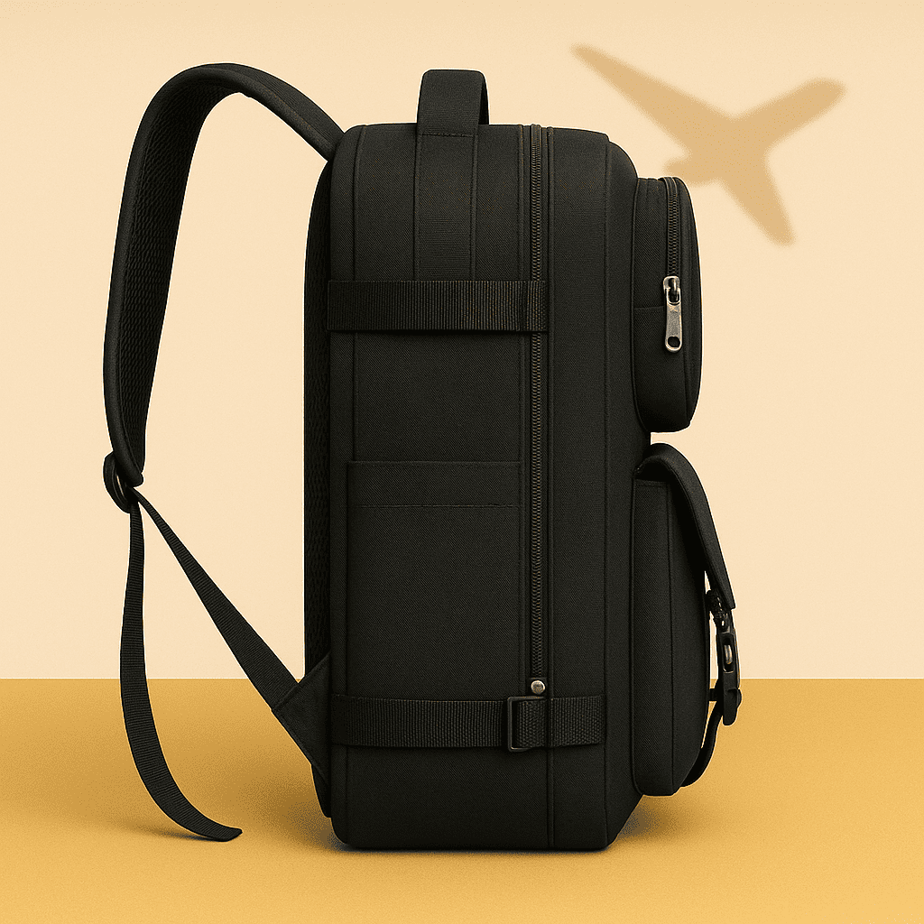 Sac à dos cabine noir casual – Format Ryanair, low cost – Cabinlow™