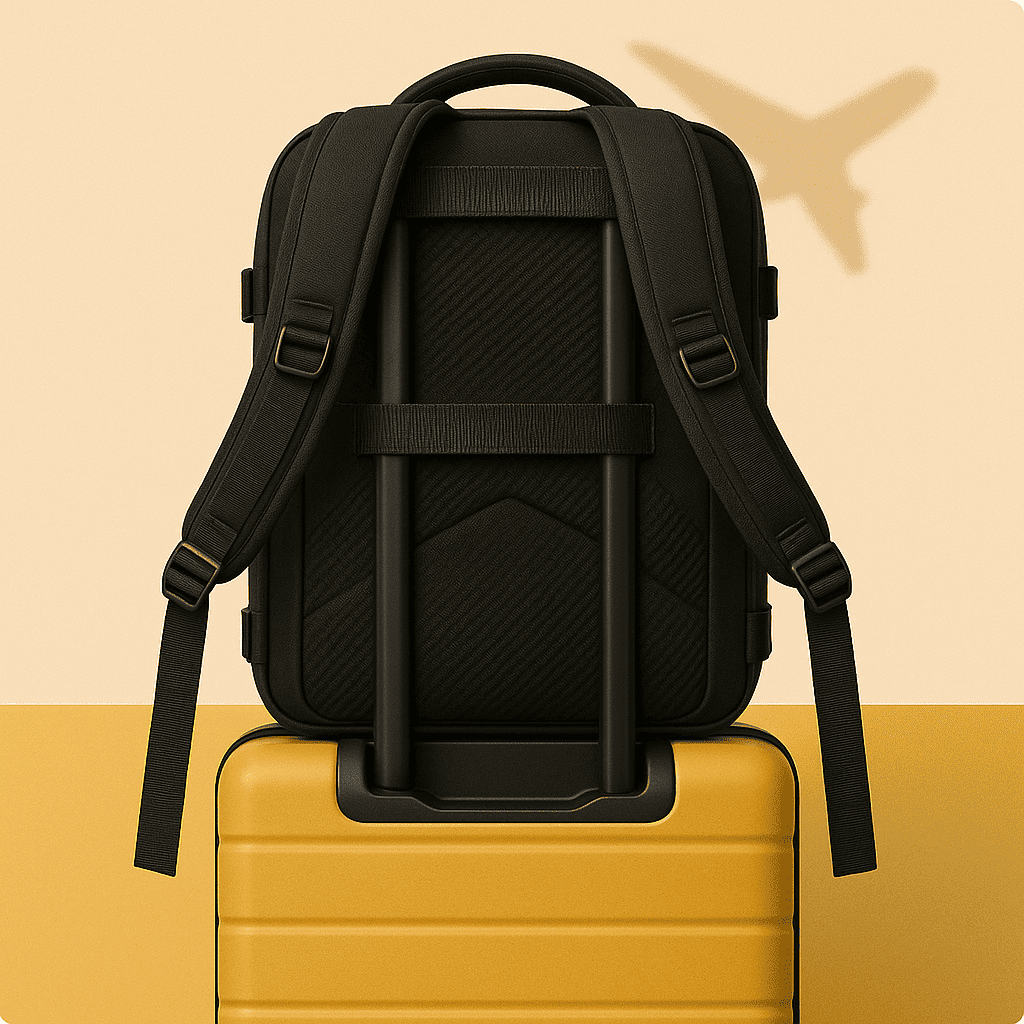 Sac à dos cabine noir casual – Format Ryanair, low cost – Cabinlow™