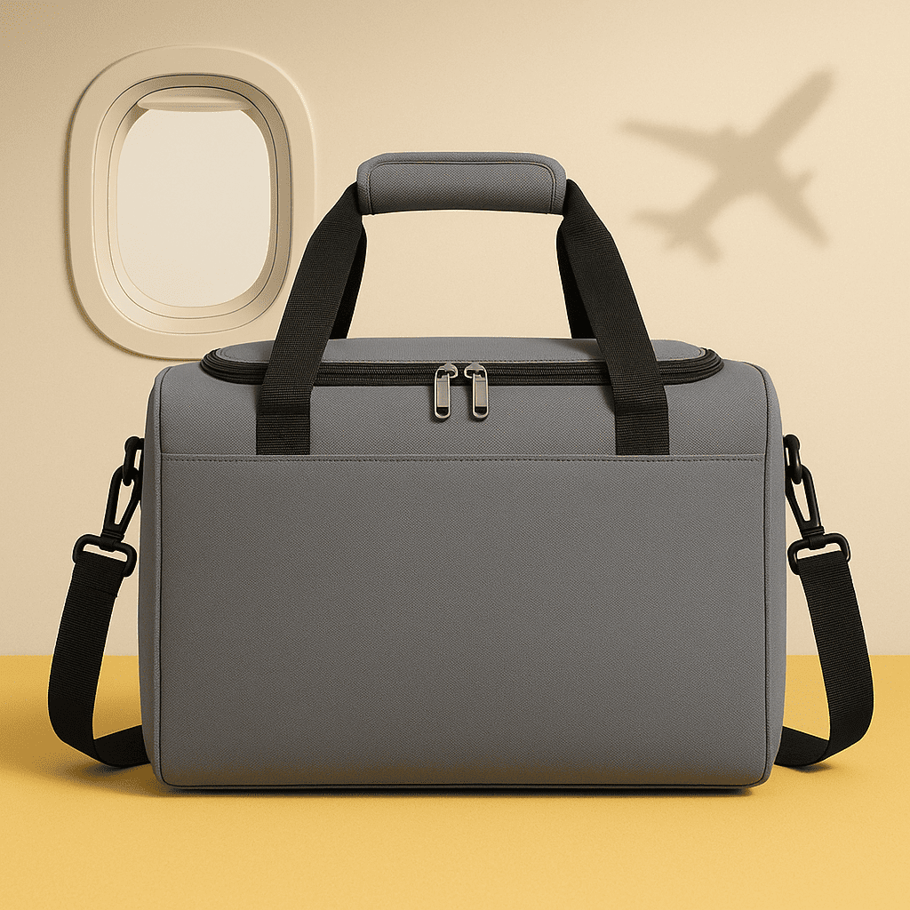 Sac cabine gris - léger et organisé pour homme – Format Ryanair, low cost – Cabinlow™