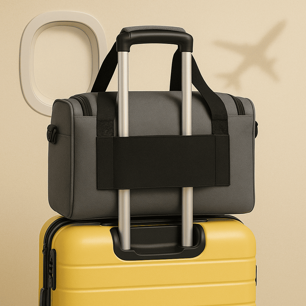 Sac cabine gris - léger et organisé pour homme – Format Ryanair, low cost – Cabinlow™