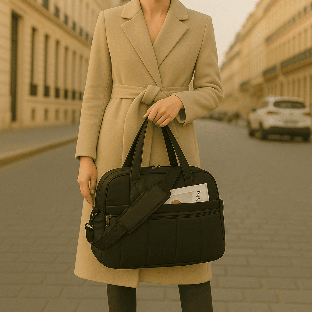 Sac à main cabine matelassé pour femme – Format Transavia, Wizz Air – Cabinlow™