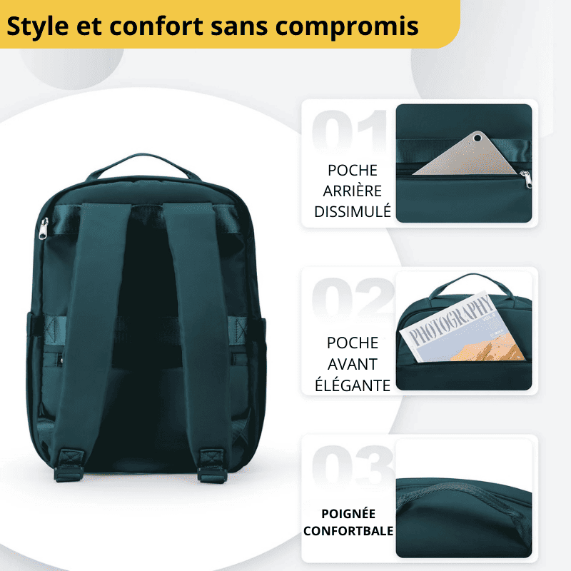 Sac à dos cabine 20L imperméable pour femme – Format Ryanair, low cost – Cabinlow™