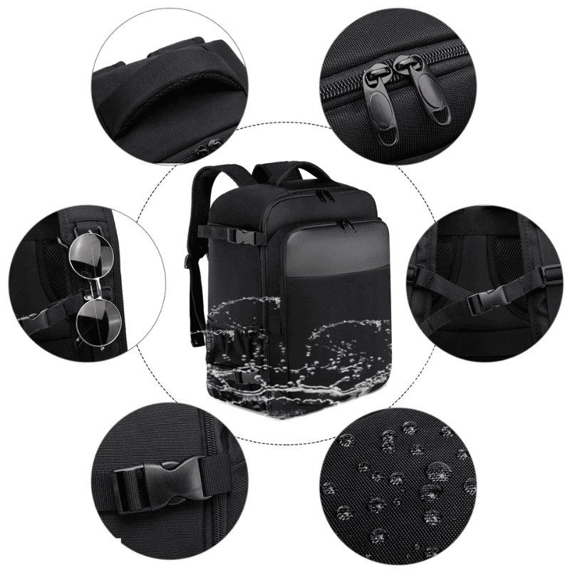 Sac à dos cabine Homme avec ouverture 180° – Format Ryanair, low cost – Cabinlow™