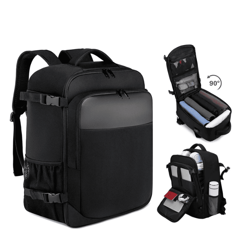 Sac à dos cabine Homme avec ouverture 180° – Format Ryanair, low cost – Cabinlow™