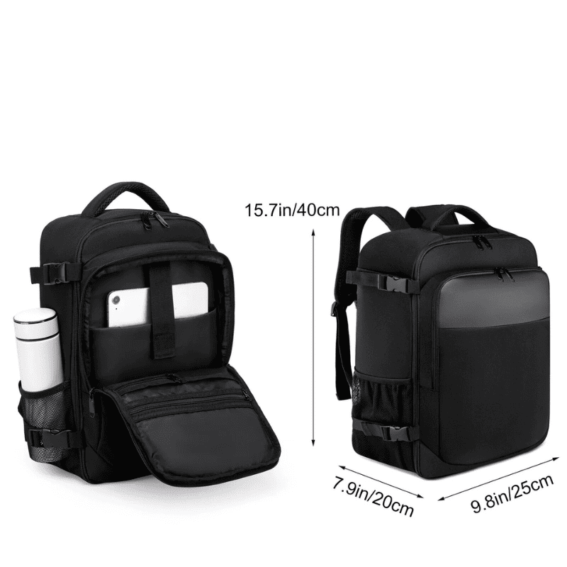 Sac à dos cabine Homme avec ouverture 180° – Format Ryanair, low cost – Cabinlow™