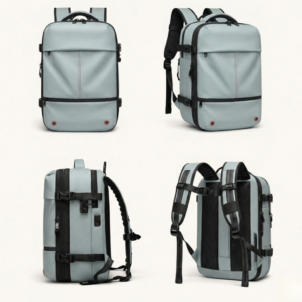 Blue Vacuum Compression 40L Underseat Backpack 45×36×20