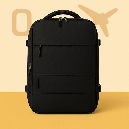 Sac à dos cabine imperméable noir – Format Ryanair, low cost – Cabinlow™