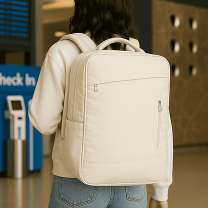 Sac à dos cabine Format EasyJet beige  avec port USB – Cabinlow™