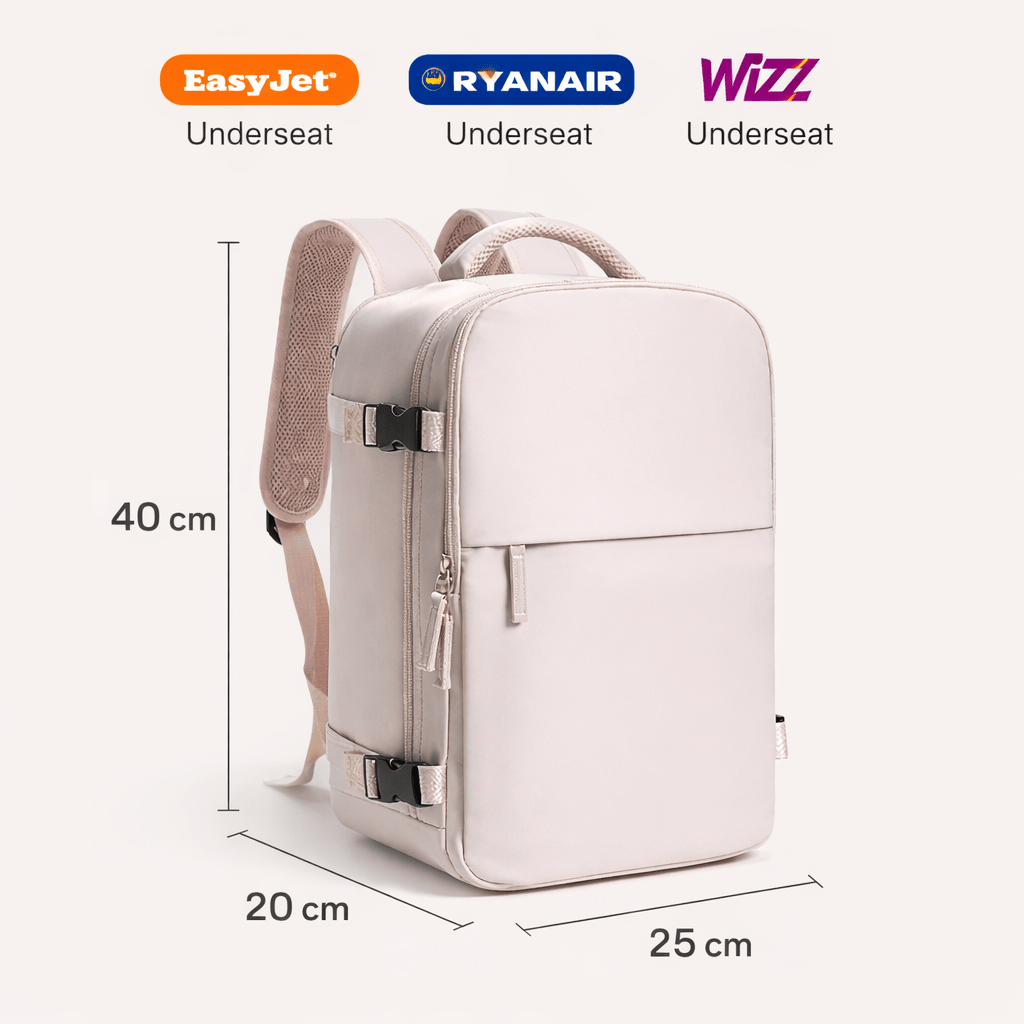 40x20x25 pink underseat cabin backpack - 
