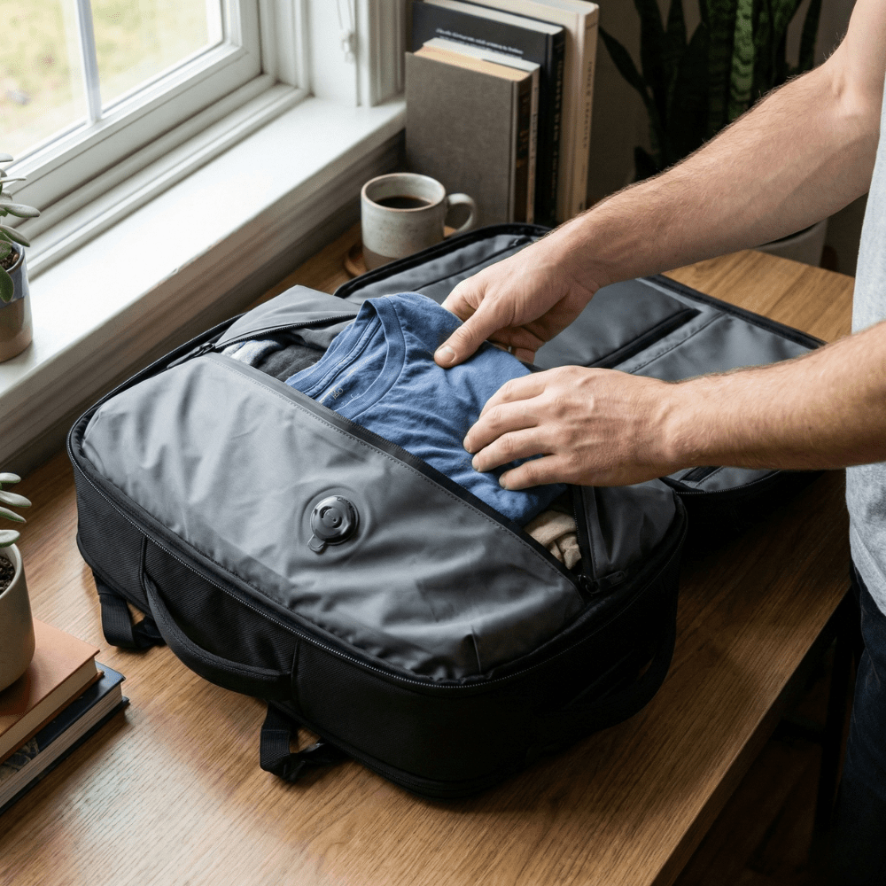 55x40x20 cabin bag Tui | Vacuum Compression 55L - 