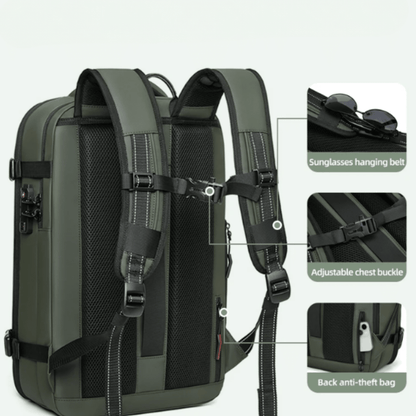 56x45x25 cabin bag lightweight | Vacuum Compression 55L - 