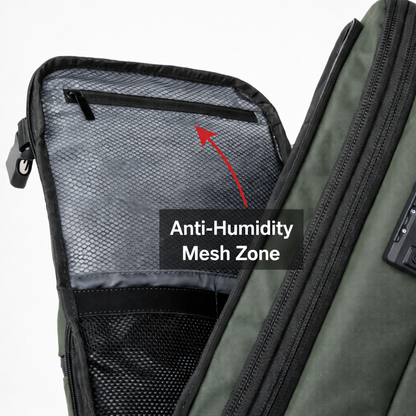 Green Vacuum Compression 55L Cabin Backpack overhead  Airline