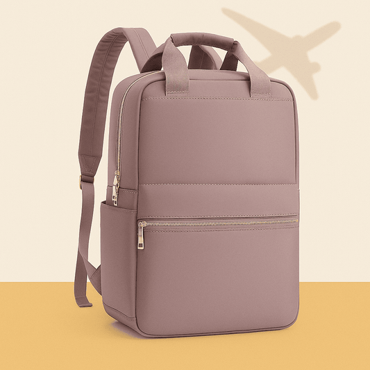 Sac à dos cabine structuré rose pour femme – Format Ryanair, low cost – Cabinlow™