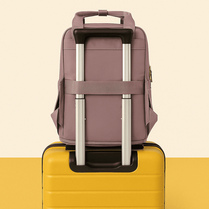 Sac à dos cabine structuré rose pour femme – Format Ryanair, low cost – Cabinlow™