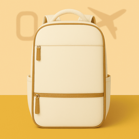 Sac à dos cabine beige pour femme – Format Ryanair, low cost – Cabinlow™
