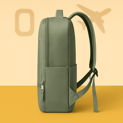 Sac à dos cabine vert  pour femme – Format Ryanair, low cost – Cabinlow™