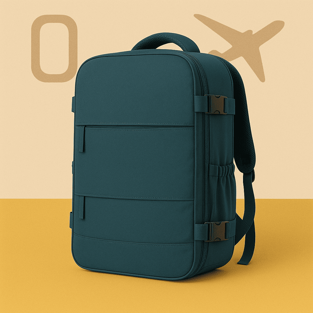 Sac à dos cabine bleu - compartiment chaussures – Format Ryanair, low cost – Cabinlow™