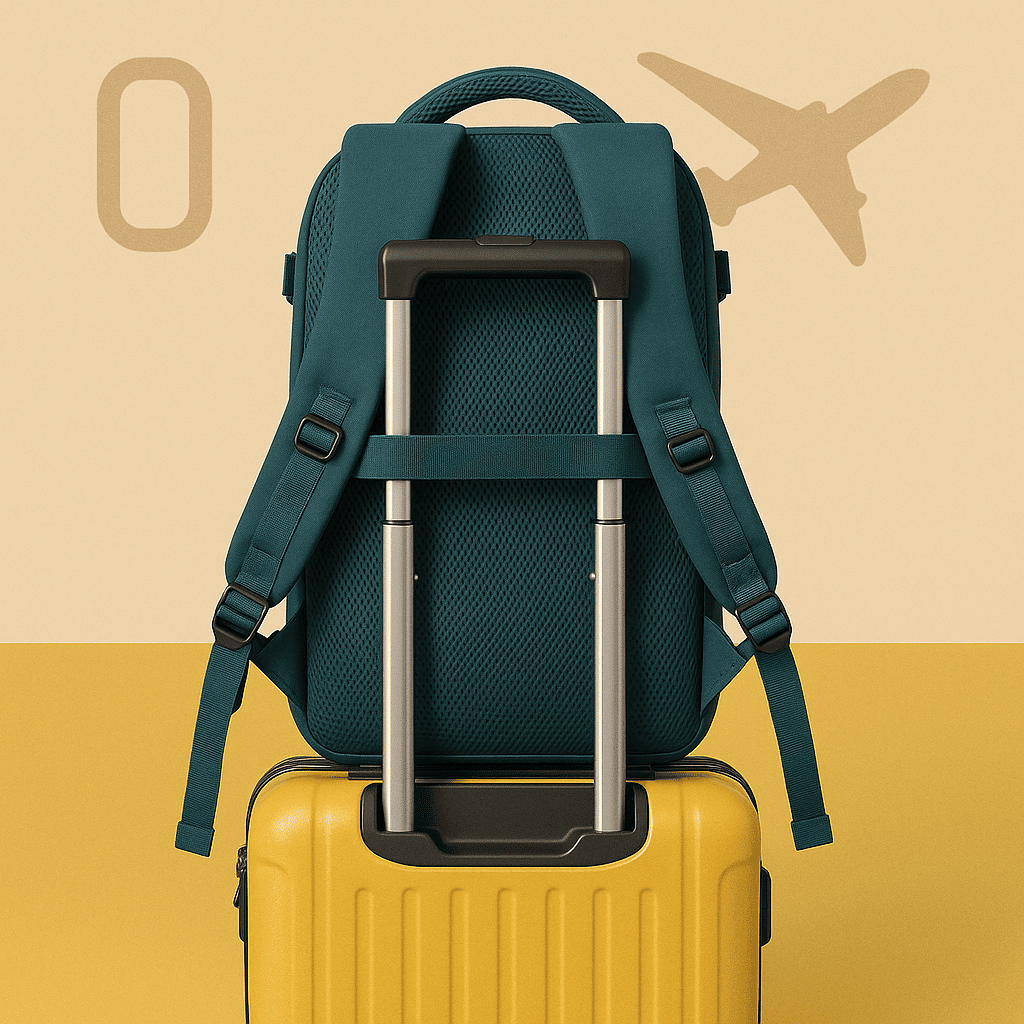 Sac à dos cabine bleu - compartiment chaussures – Format Ryanair, low cost – Cabinlow™