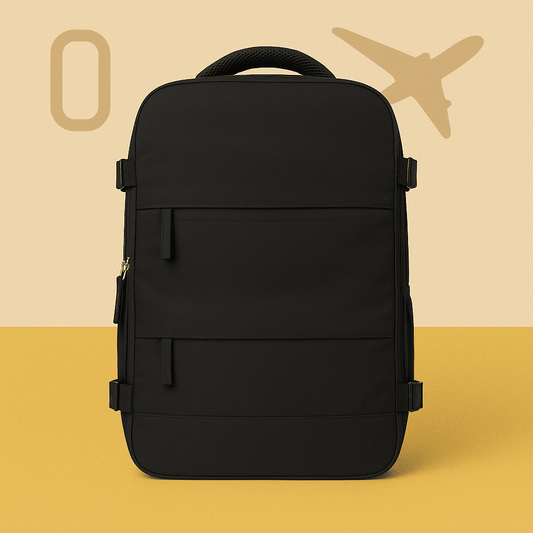 Sac à dos cabine noir - compartiment chaussures – Format Ryanair, low cost – Cabinlow™
