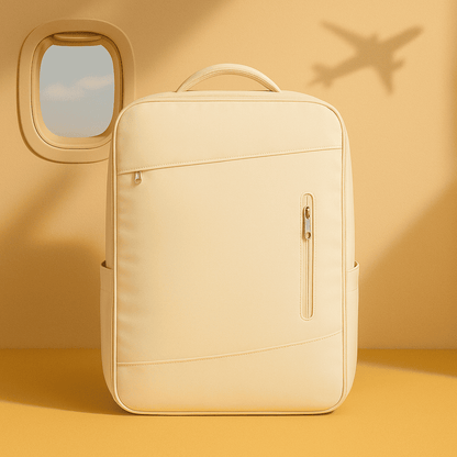 Sac à dos cabine Format EasyJet beige  avec port USB – Cabinlow™