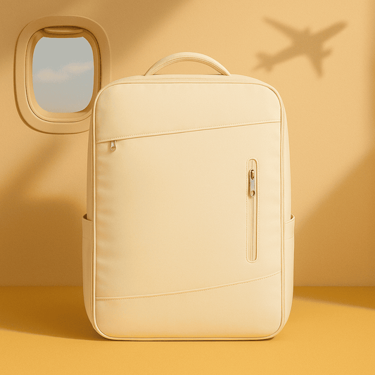 Sac à dos cabine Format EasyJet beige  avec port USB – Cabinlow™