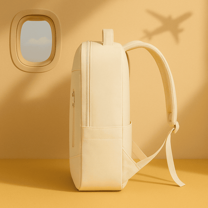 Sac à dos cabine Format EasyJet beige  avec port USB – Cabinlow™