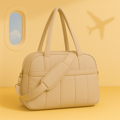 Sac à main cabine matelassé Kaki pour femme – Format Transavia, Wizz Air – Cabinlow™