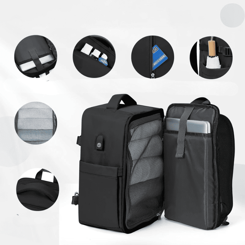 Sac à dos cabine Format EasyJet avec port USB – Cabinlow™