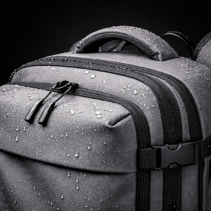 Grey Expandable Vacuum Compression Backpack 56 × 45 × 25 cm