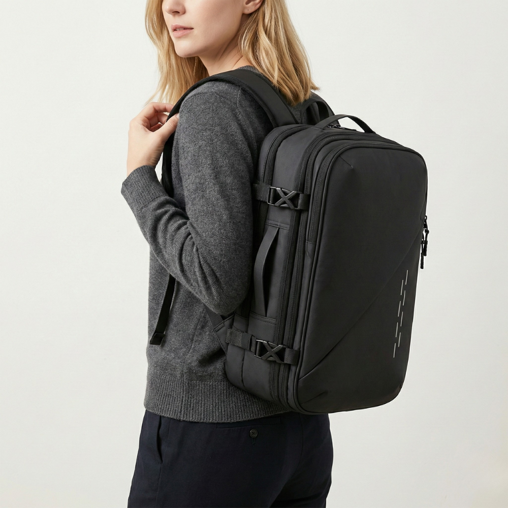 Black Vacuum Compression 40L Cabin Backpack Carry-On Airline