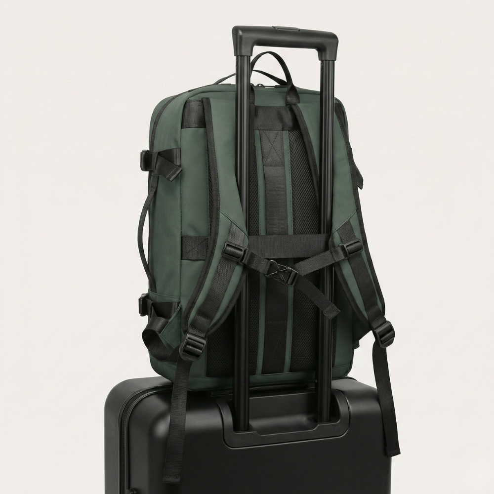 Green Vacuum Compression 40L Cabin Backpack Carry-On Airline