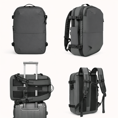 Grey Vacuum Compression 55L Cabin Backpack overhead  Airline