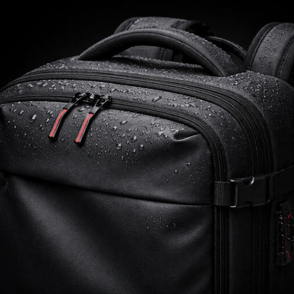 Black Expandable Vacuum Compression Backpack 56 × 45 × 25 cm