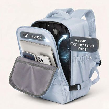 Blue Compression 35L Underseat Backpack  40×30×20