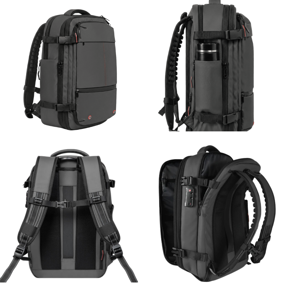 Grey Vacuum Compression 55L Cabin Backpack Carry-On Airline