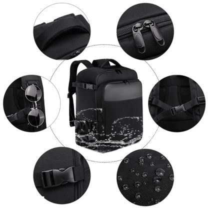 Sac à dos cabine Homme  avec ouverture 180° – Format Ryanair, low cost – Cabinlow™