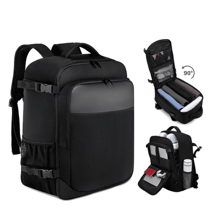 Sac à dos cabine Homme  avec ouverture 180° – Format Ryanair, low cost – Cabinlow™