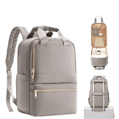Sac à dos cabine structuré Kaki pour femme –Format Ryanair, low cost – Cabinlow™