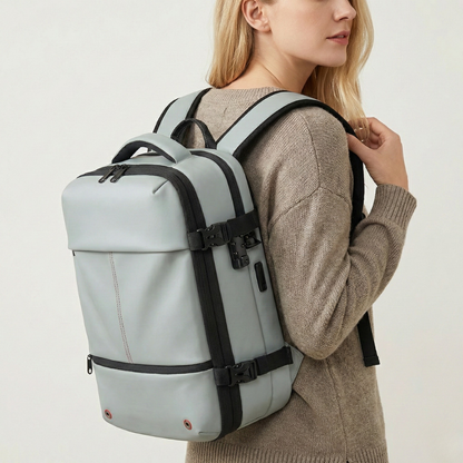 Blue Vacuum Compression 40L Underseat Backpack 45×36×20