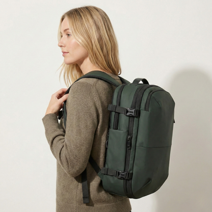 Green Vacuum Compression 55L Cabin Backpack overhead  Airline