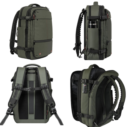 Green Vacuum Compression 55L Cabin Backpack Carry-On Airline