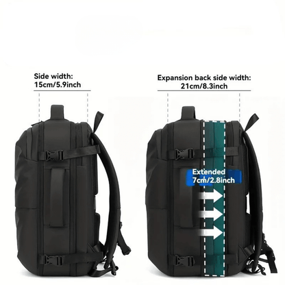 Easyjet cabin bag 45x36x20 with anti - theft pocket | Vacuum Compression 45L - 