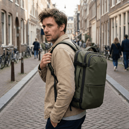 Easyjet cabin bag 45x36x20 with anti - theft pocket | Vacuum Compression 45L - 