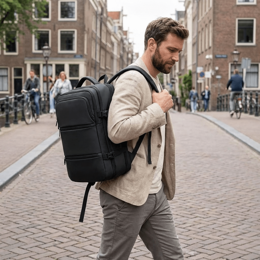 Easyjet cabin bags 45x36x20 with reinforced top handle | Vacuum Compression 45L - 